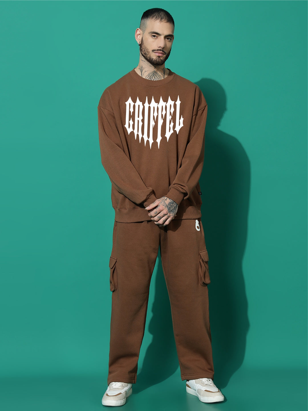 FLAMECORE GRIFFEL CLUB cotton fleece oversized tracksuit