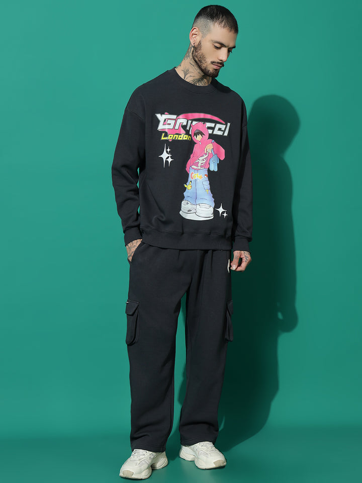 Cool Kid grey Oversized Tracksuit