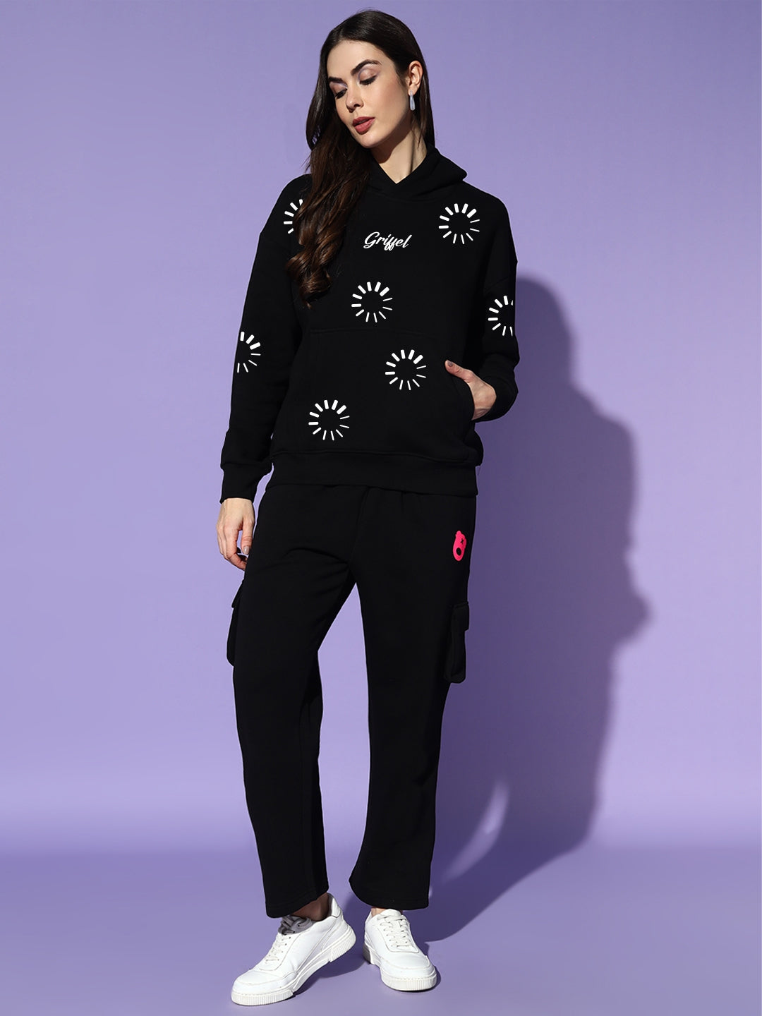 BUFFER GRIFFEL CLUB cotton fleece oversized tracksuit
