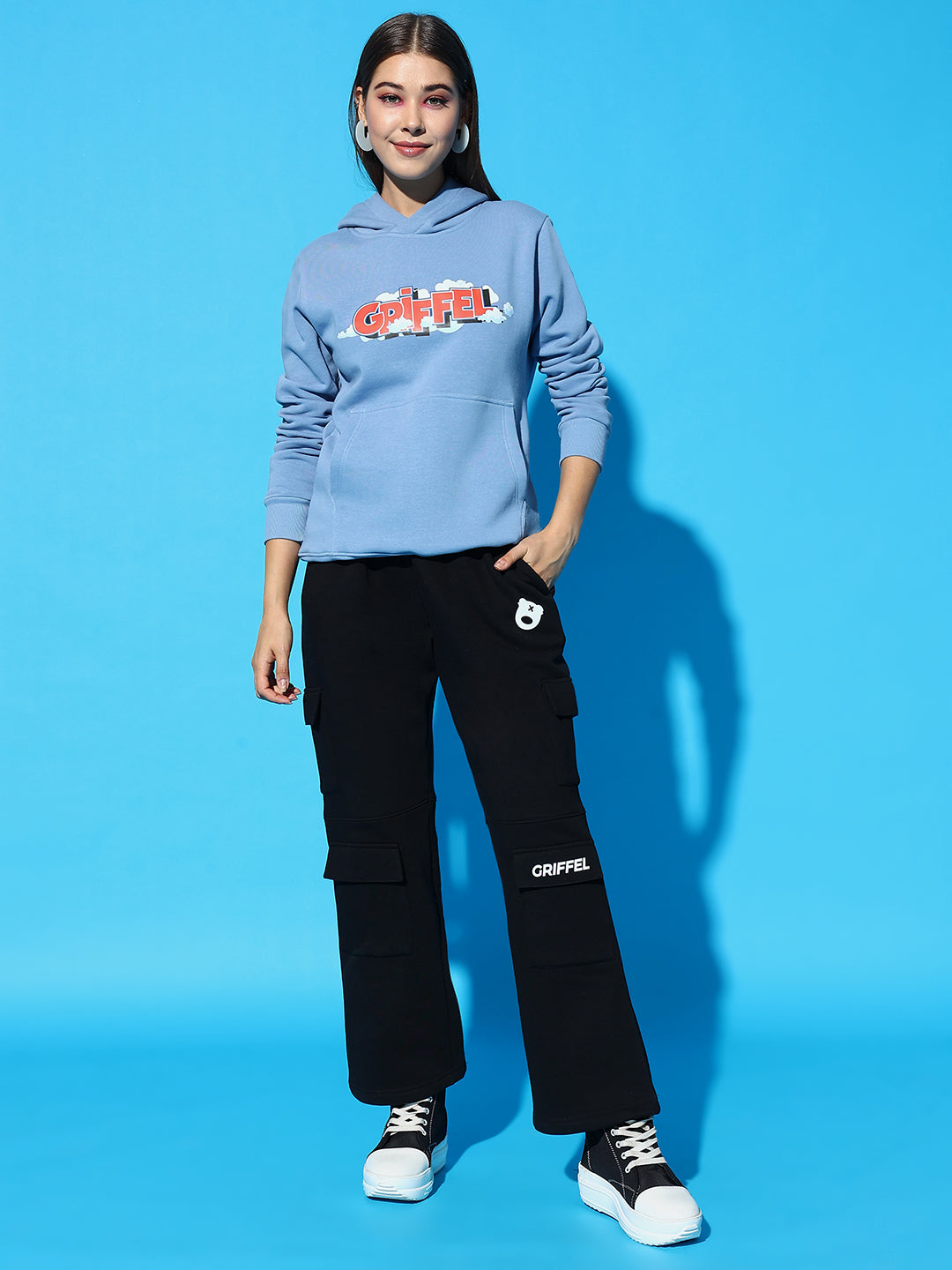 GRIFFEL Oversized Hoodie Neck Tracksuit