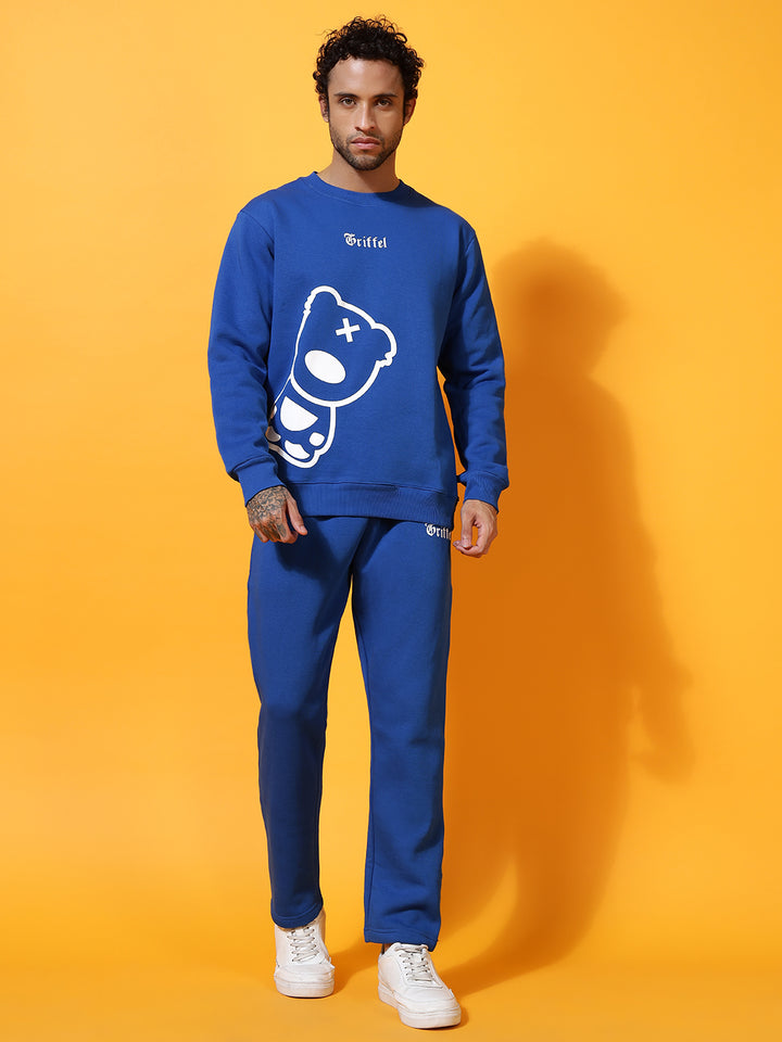 Teddy Printed Regular Fit Tracksuit