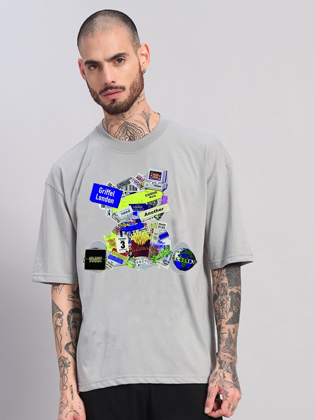 Glitch Teddy OVERSIZED Cotton T-SHIRT 💾