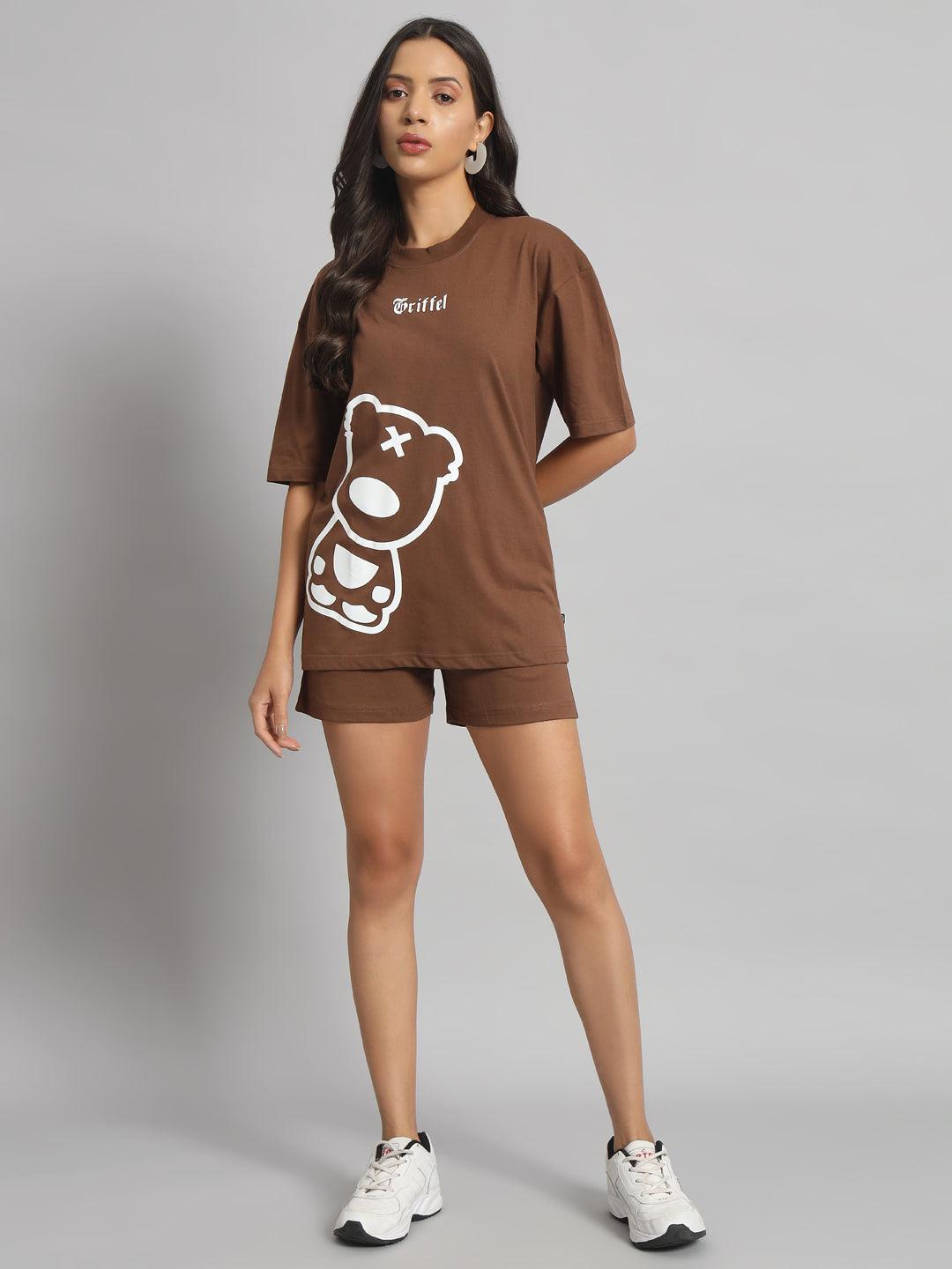 FRONT SIDE TEDDY T-shirt and Short Set