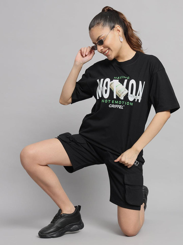 GRIFFEL Women T-shirt and Short Set