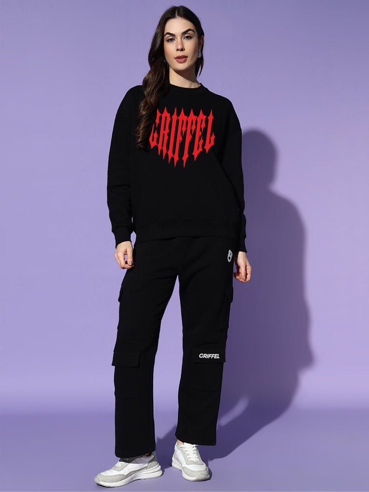 FLAMECORE GRIFFEL CLUB cotton fleece oversized tracksuit