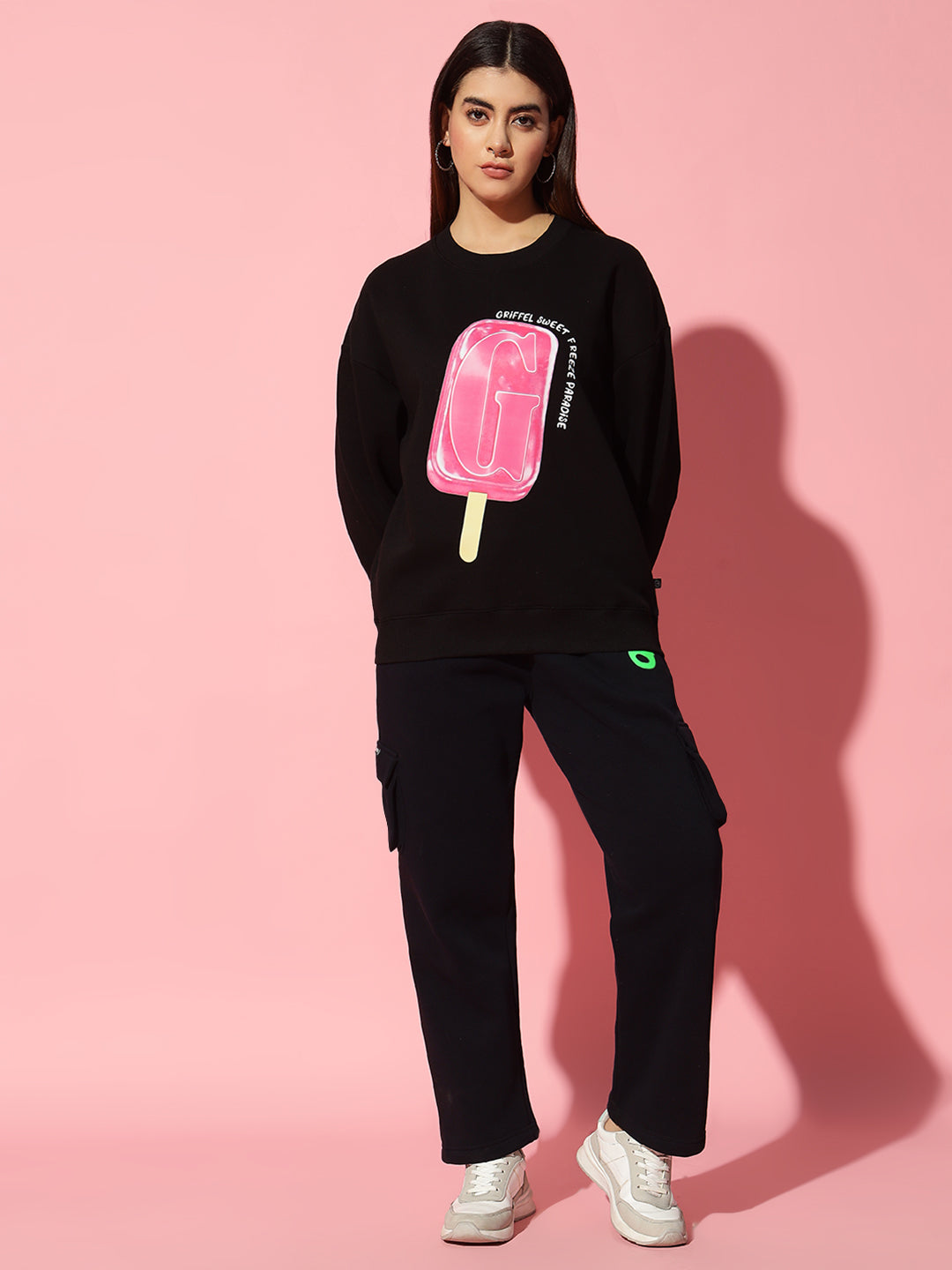 Sweet freeze Royal Oversized Round Neck Tracksuit