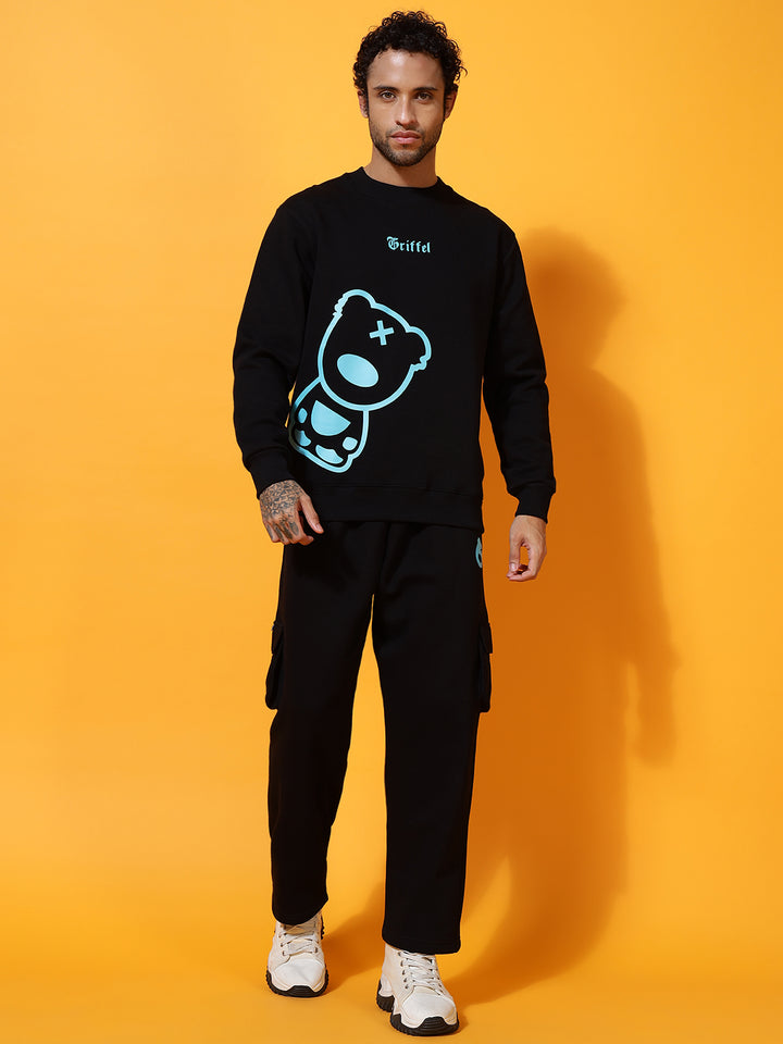 Teddy Printed Regular Fit Tracksuit