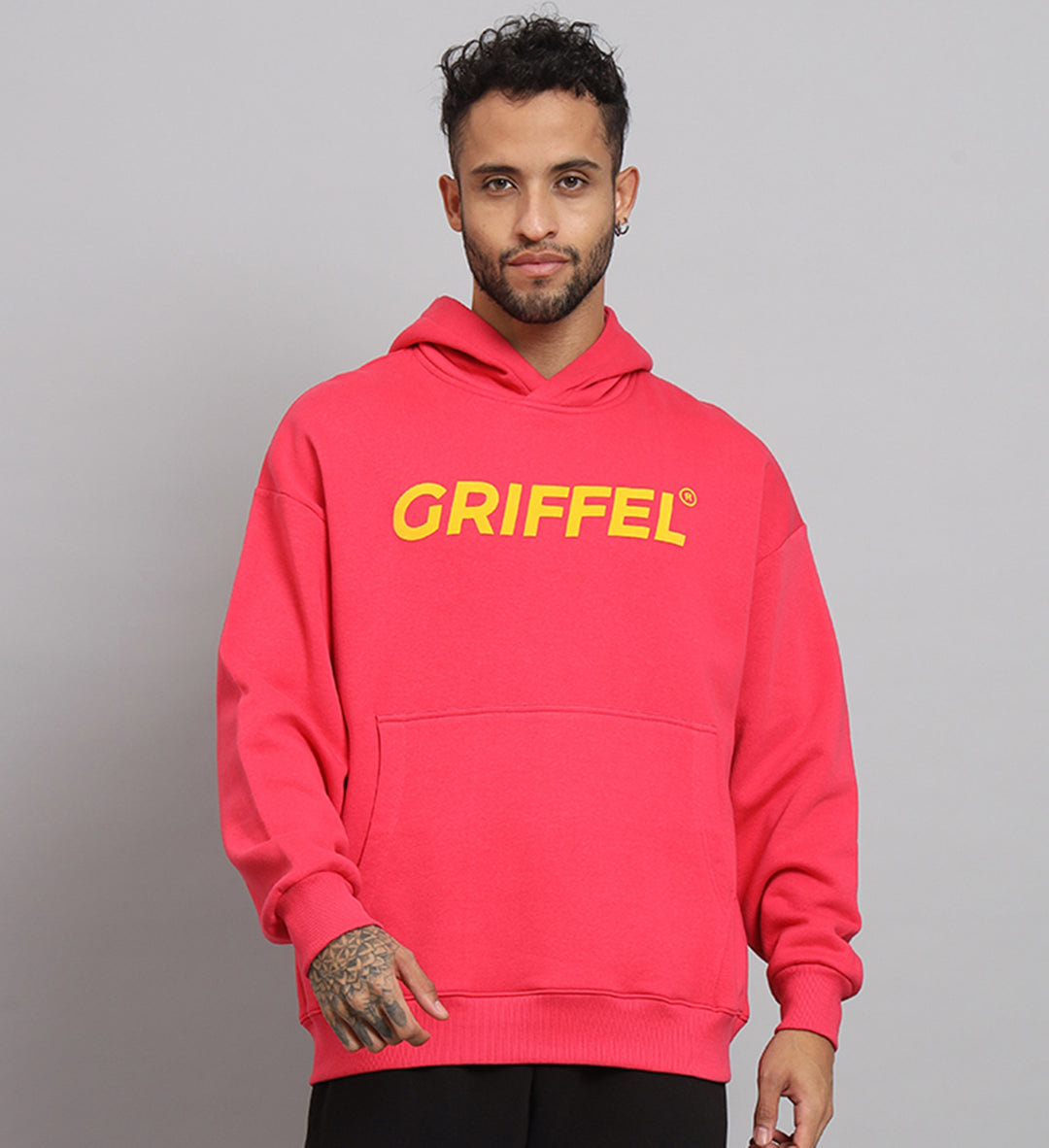 Registered Print Regular Fit Hoodie