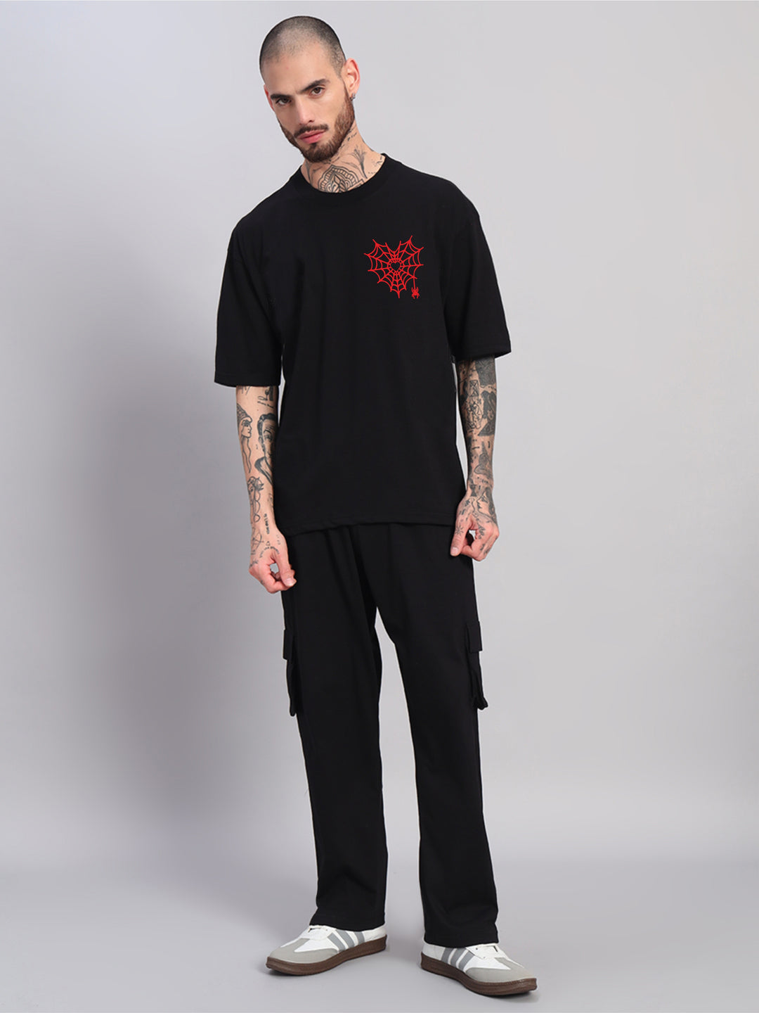 Heart Spider Oversized Cotton Co-ord ❤️ 🕷️