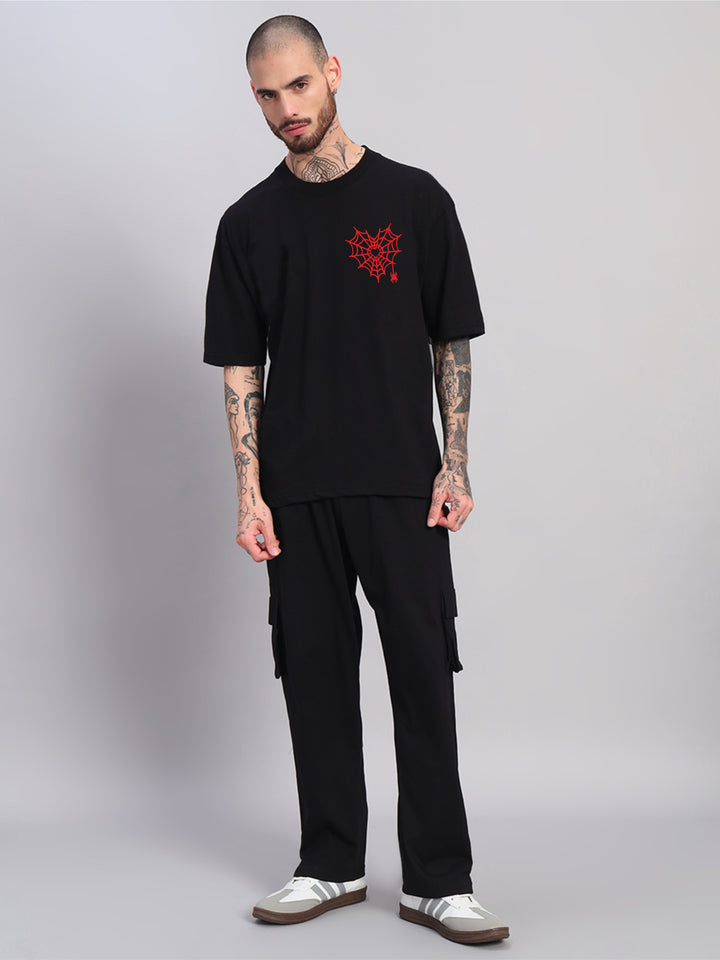 Heart Spider Oversized Cotton Co-ord ❤️ 🕷️