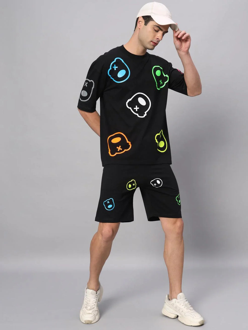 Teddy all over T-shirt and Shorts Set - griffel