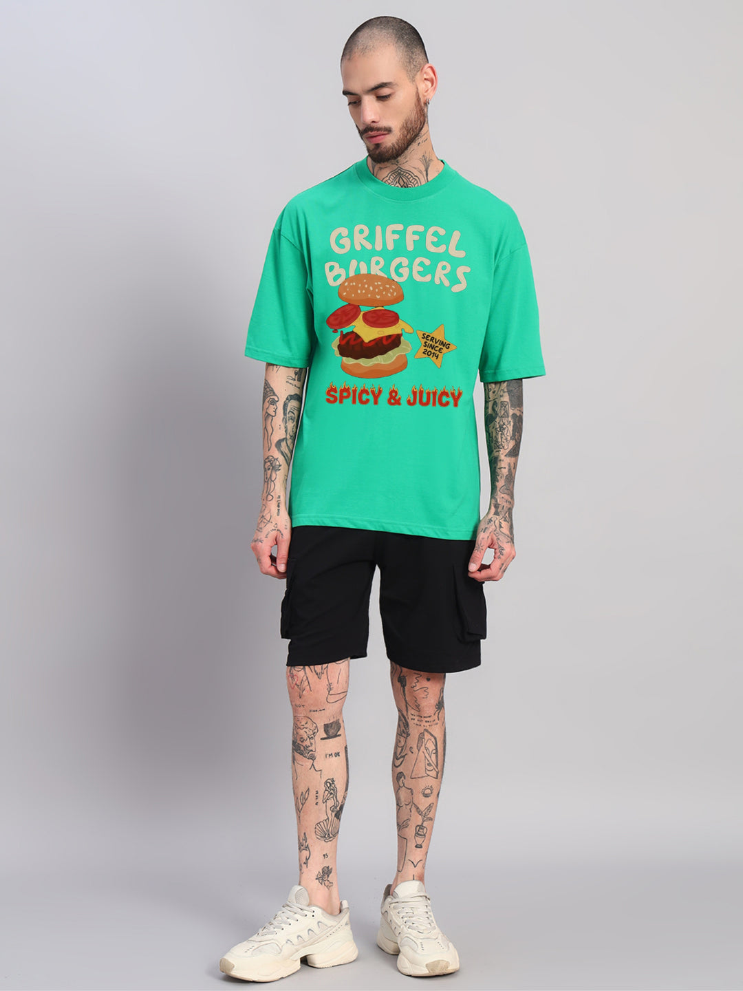 Spicy Burger Oversized Cotton Co-ord set 🍔