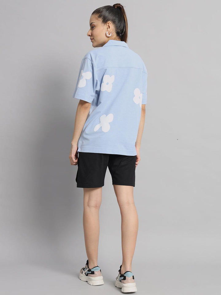 GRIFFEL Printed Bowling Shirt and Short Set