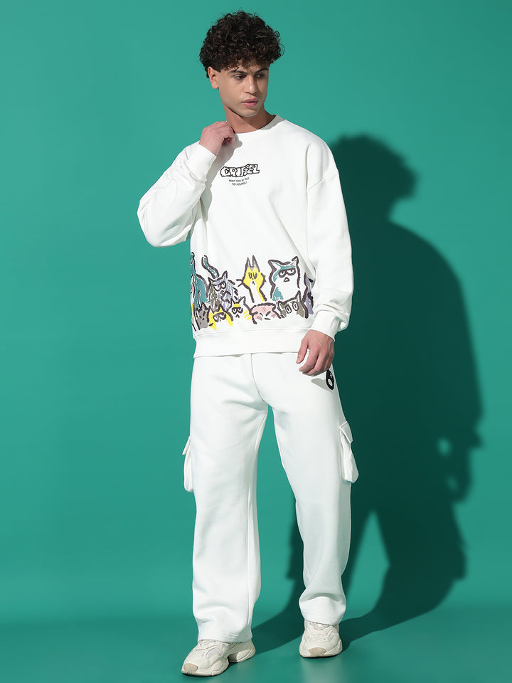 EMOJI CATS Oversized Tracksuit