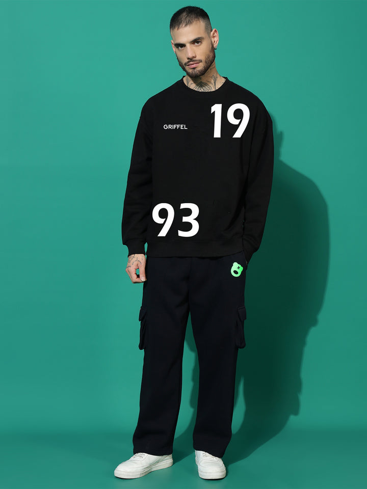 1993 Overzied Black Sweatshirt