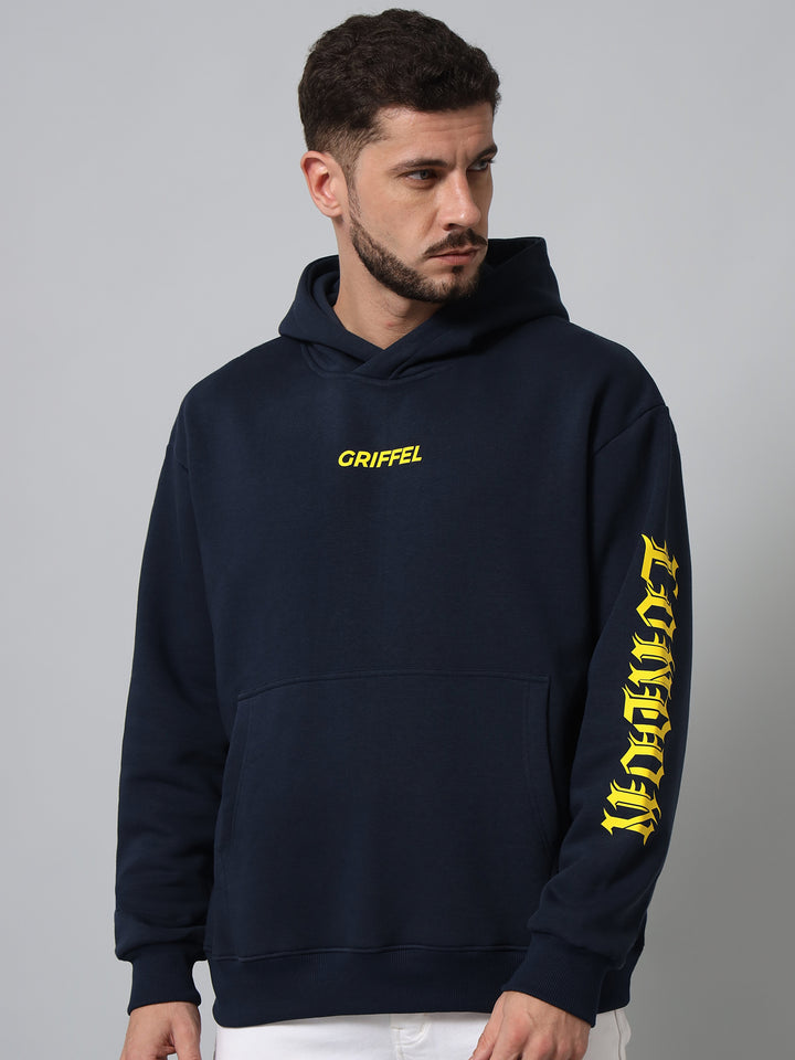 Griffel London Print Regular Fit Hoodie