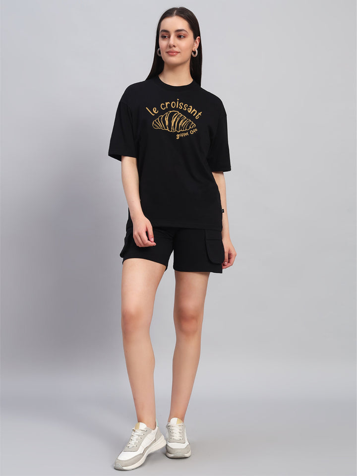Croissant  OVERSIZED Cotton T-SHIRT 🥐