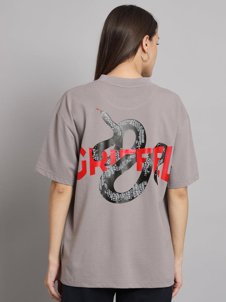 REFLECTIVE SNAKE Oversized T-shirt