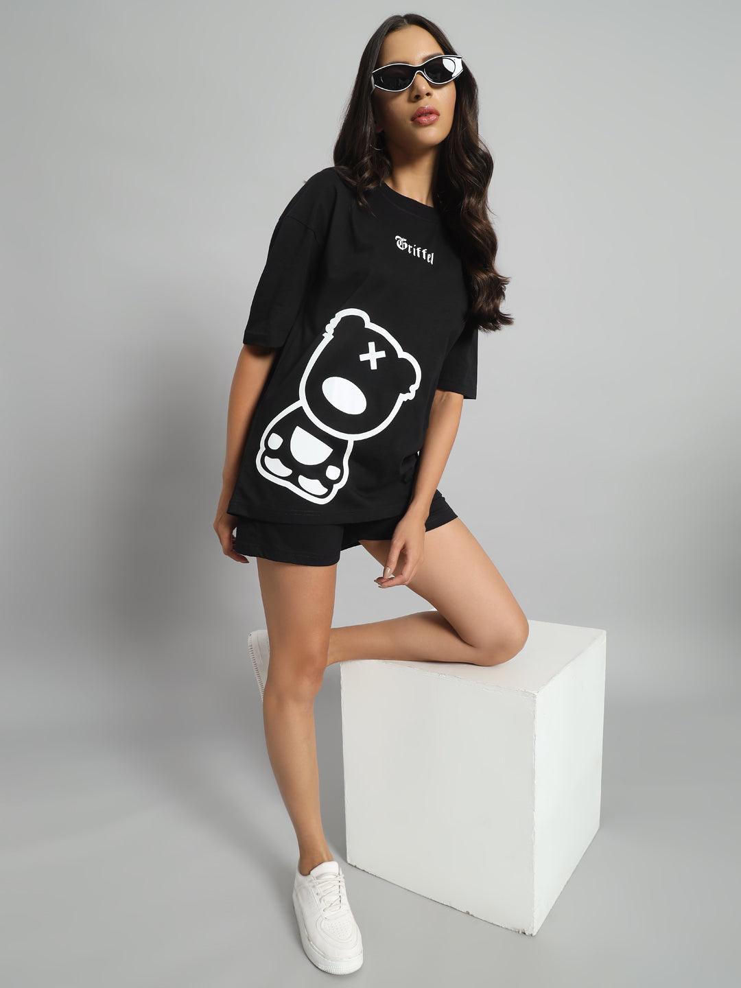 FRONT SIDE TEDDY T-shirt and Short Set