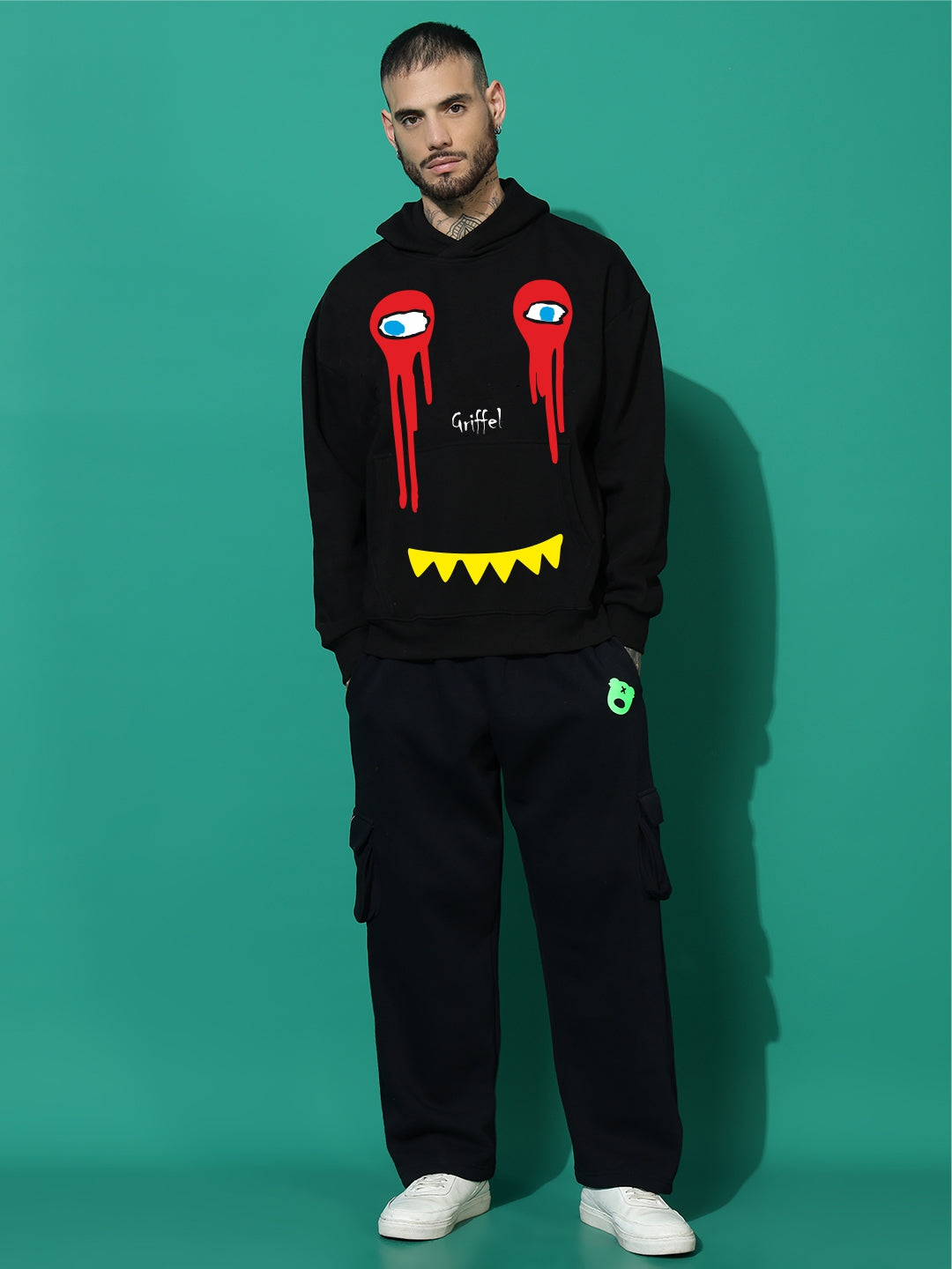 STREET MONSTAR GRIFFEL CLUB cotton fleece oversized tracksuit