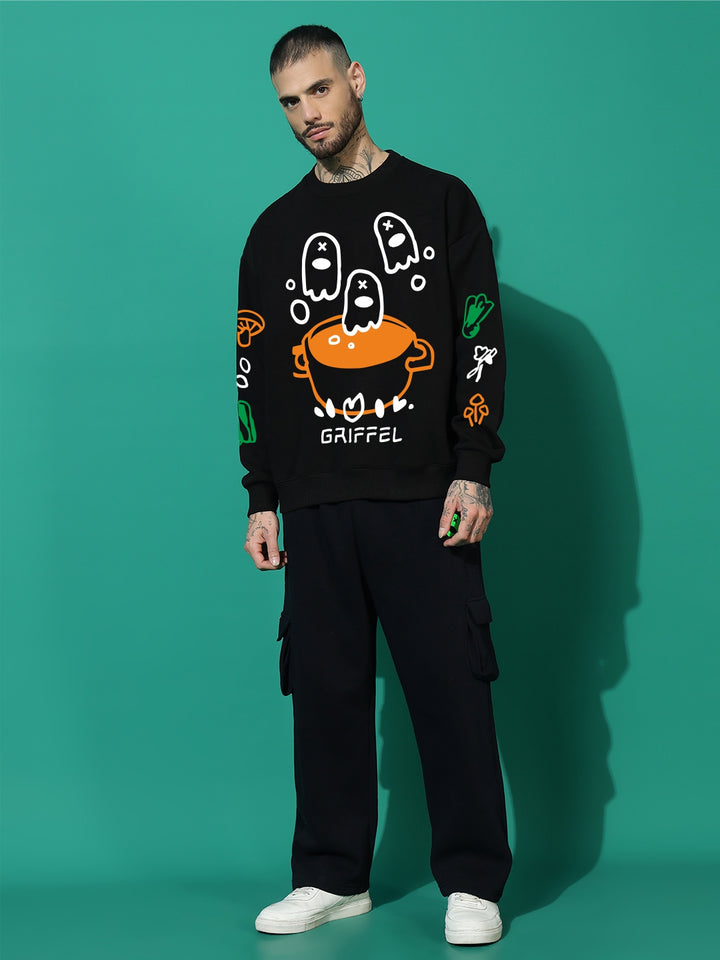 SOUL SOUP GRIFFEL CLUB cotton fleece oversized tracksuit