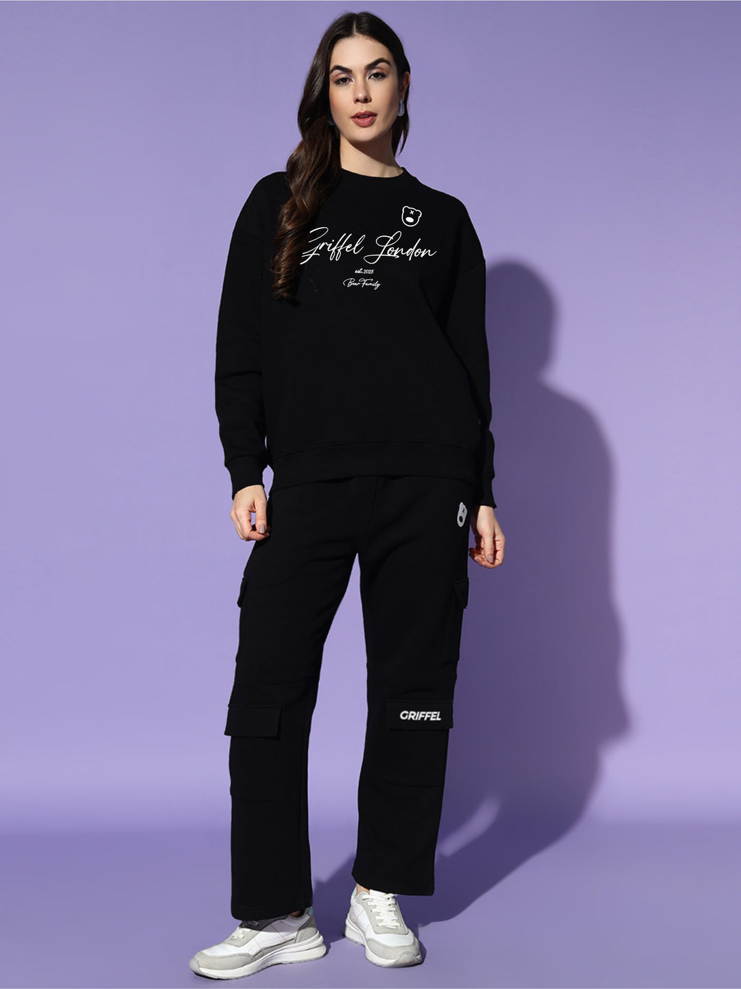 SIGNATURES oversized cotton fleece tracksuit