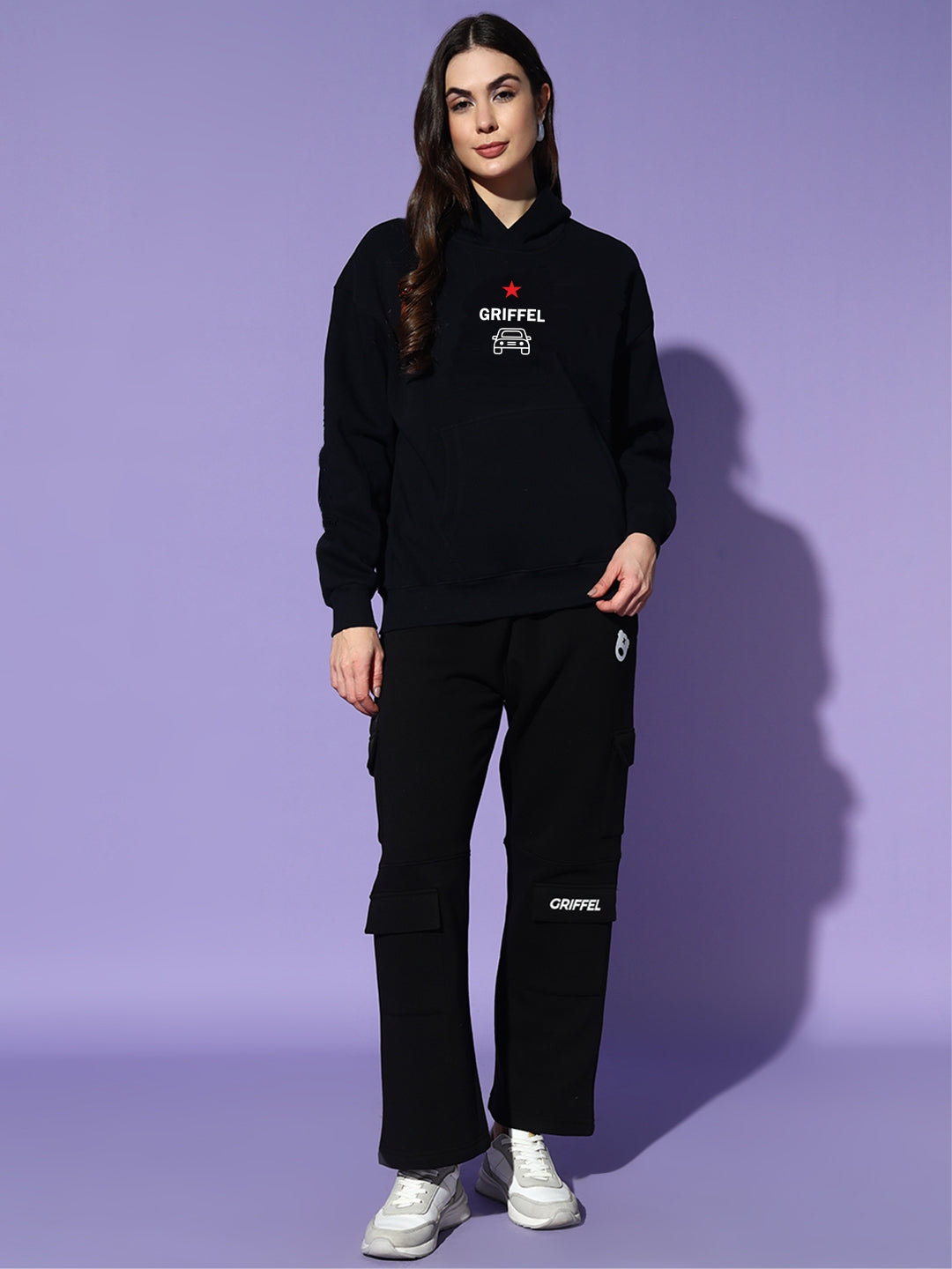 PRAYS FOR CARS oversized cotton fleece tracksuit