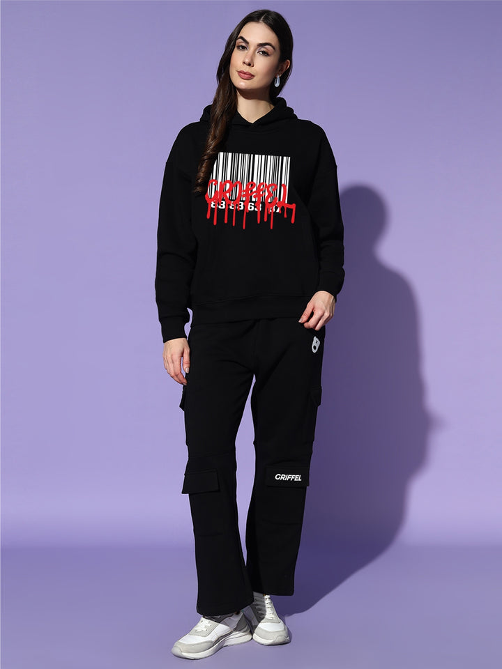 BARCODEGRIFFEL CLUB cotton fleece oversized tracksuit