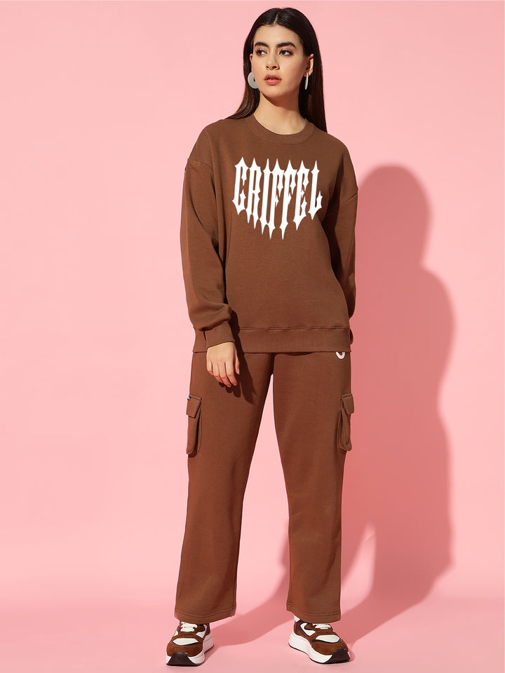 FLAMECORE GRIFFEL CLUB cotton fleece oversized tracksuit
