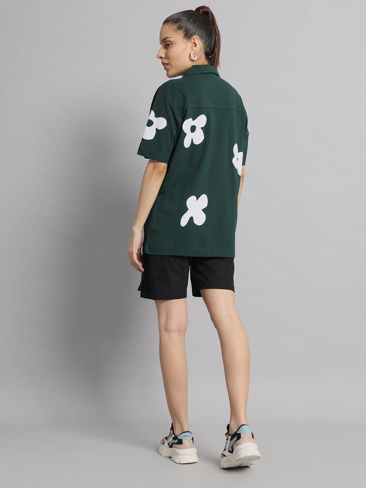 GRIFFEL Printed Bowling Shirt and Short Set