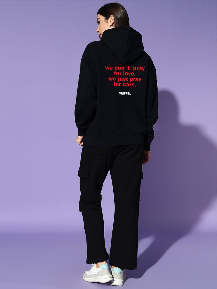 PRAYS FOR CARS oversized cotton fleece tracksuit