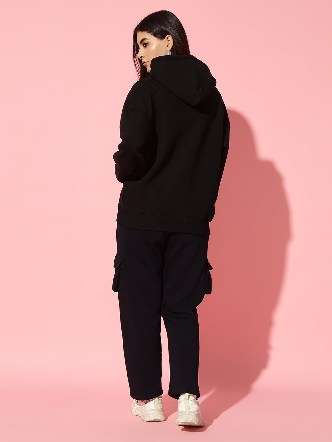 Est 2014 black Oversized Round Neck Tracksuit