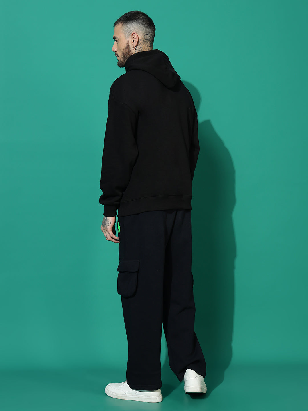 Nine black Oversized Tracksuit