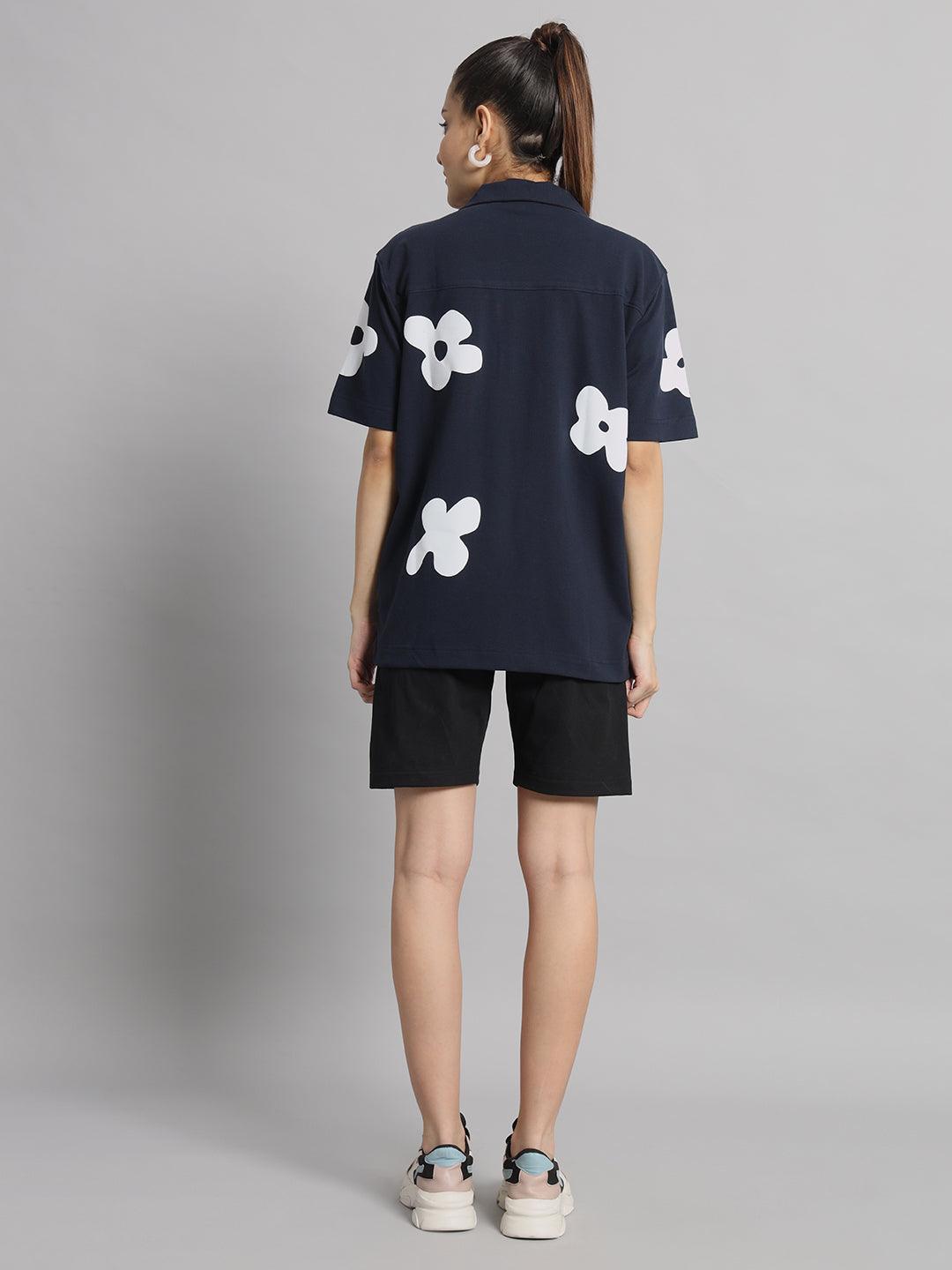 GRIFFEL Printed Bowling Shirt and Short Set