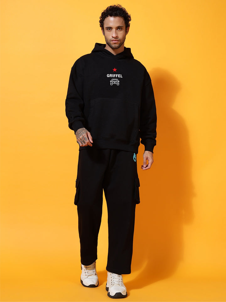 PRAY CAR GRIFFEL CLUB cotton fleece oversized tracksuit