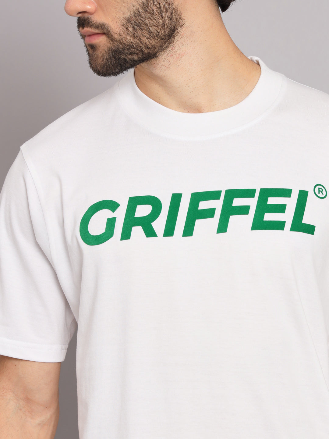 GRIFFEL Men Printed White Loose fit T-shirt - griffel