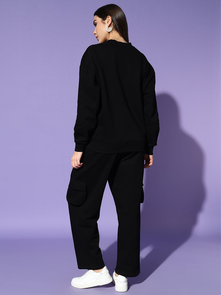 THREADS oversized cotton fleece tracksuit