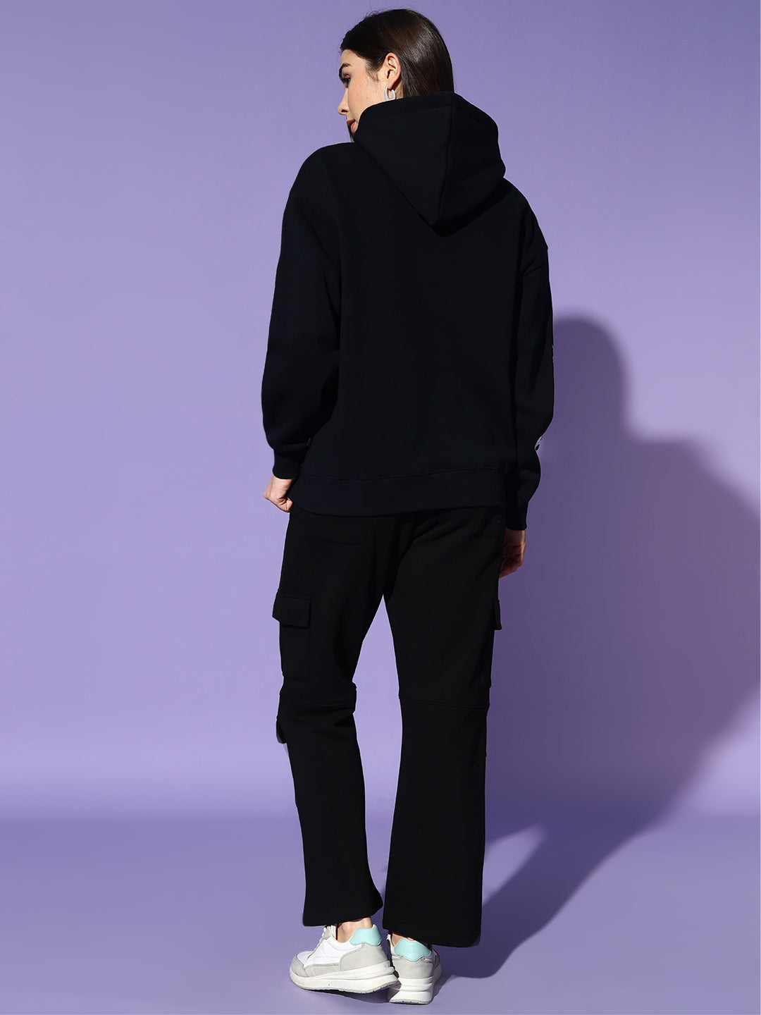 Street Monster Oversized Cotton Fleece Black Hoodie 😈