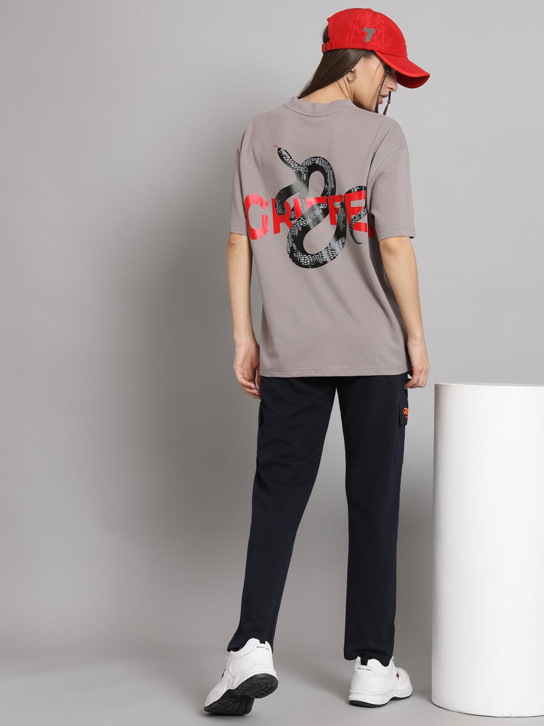 REFLECTIVE SNAKE Oversized T-shirt