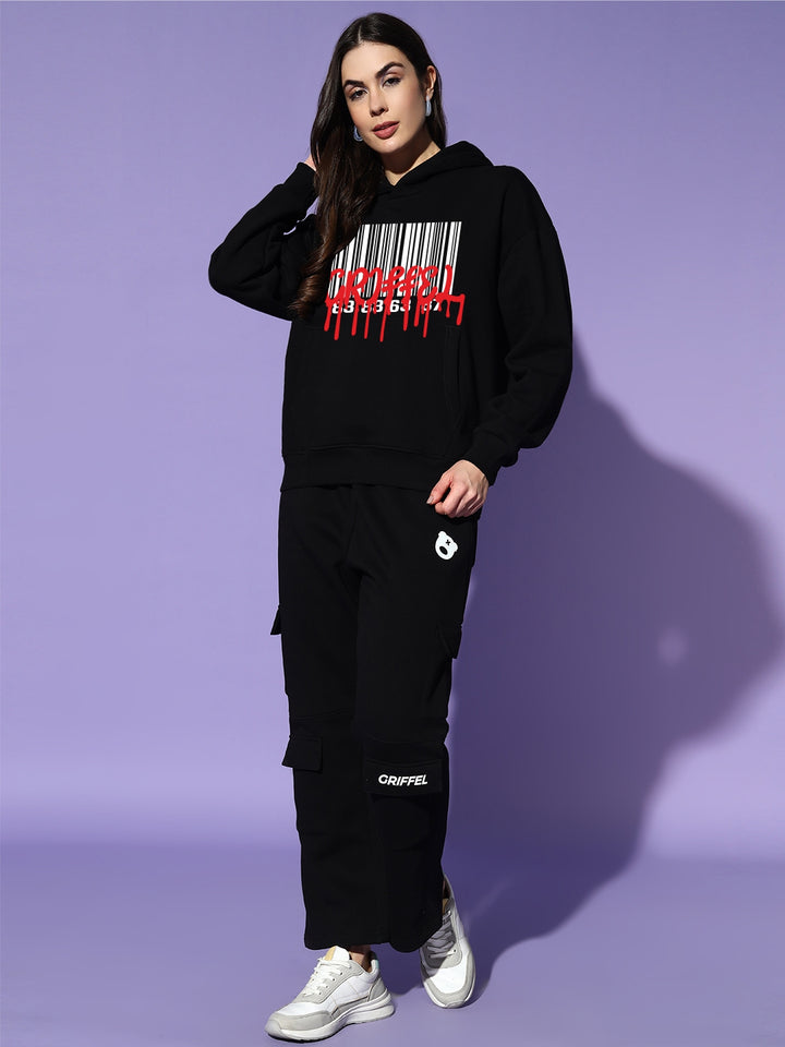 BARCODEGRIFFEL CLUB cotton fleece oversized tracksuit