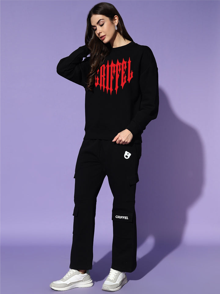 FLAMECORE GRIFFEL CLUB cotton fleece oversized tracksuit