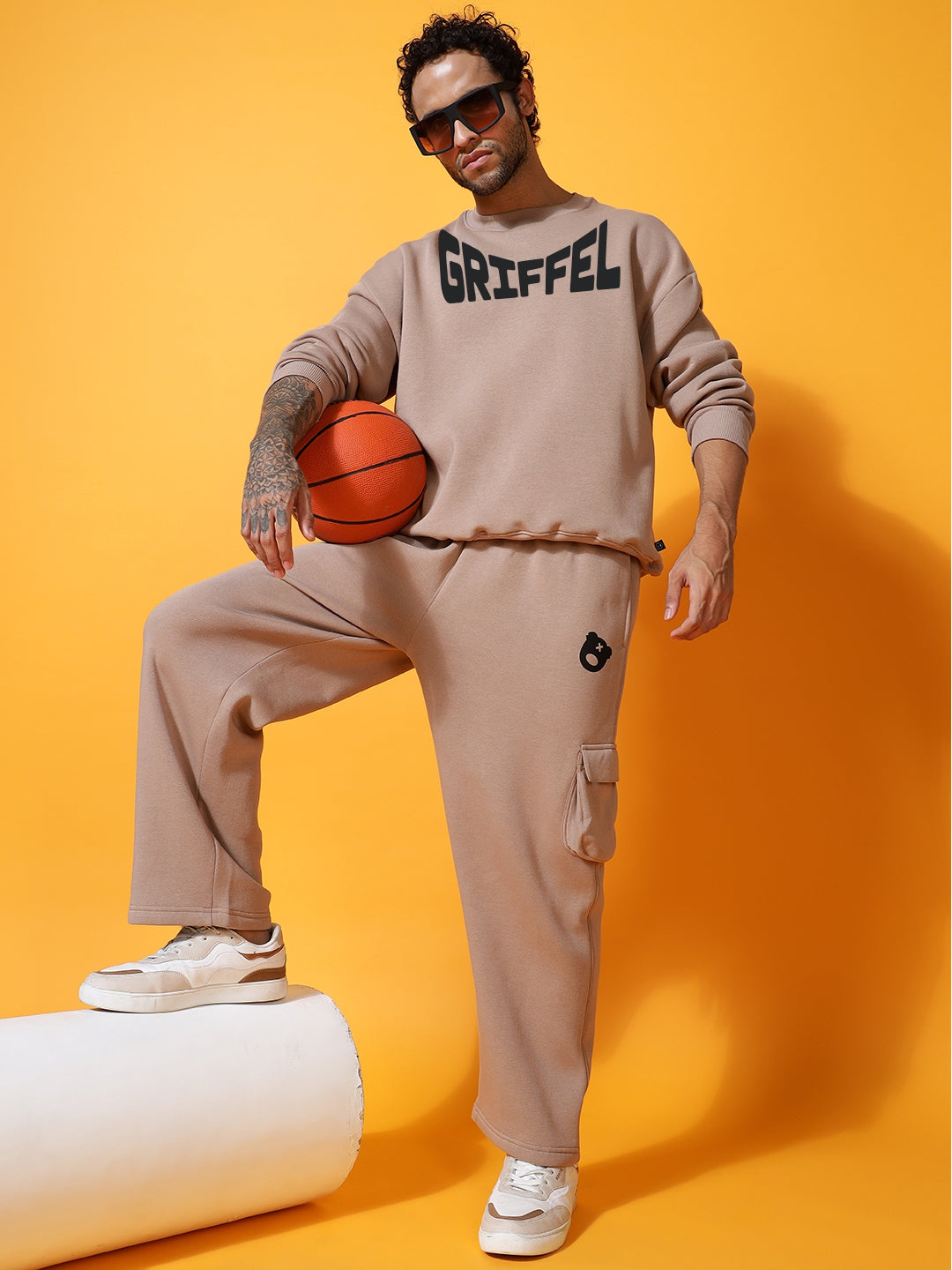 NECK GRIFFEL GRIFFEL CLUB cotton fleece oversized tracksuit