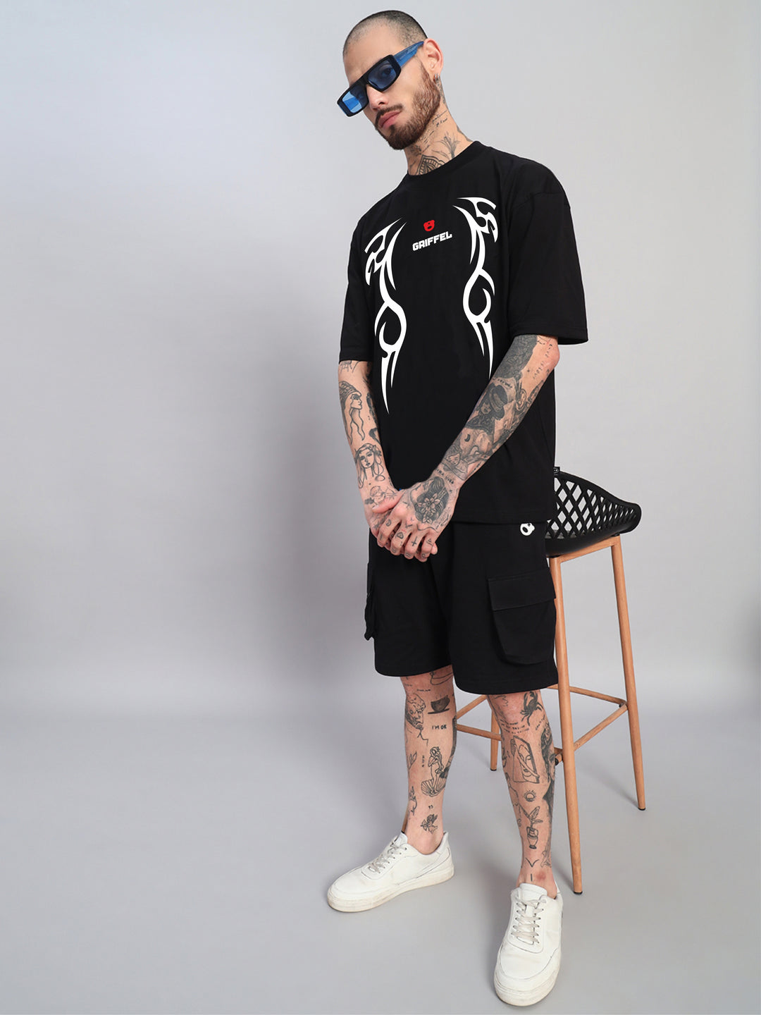 ECHO Oversized Cotton Co-ord ⚫️