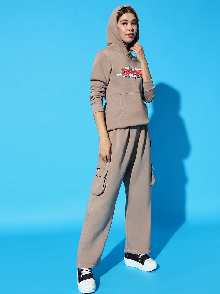 GRIFFEL Oversized Hoodie Neck Tracksuit