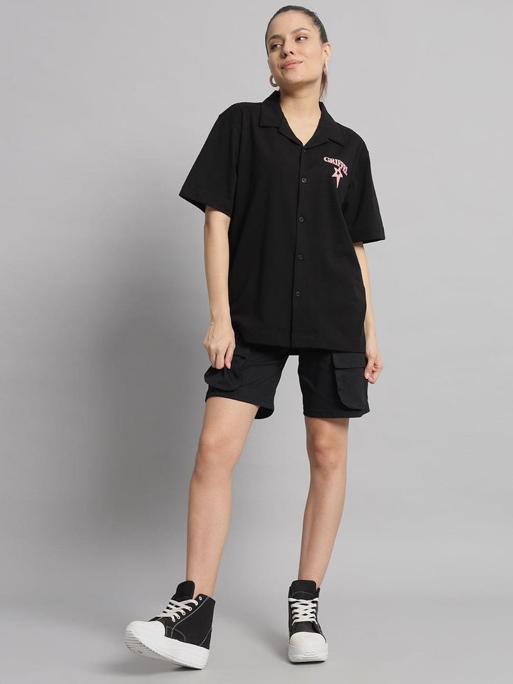 GRIFFEL Printed Bowling Shirt and Short Set