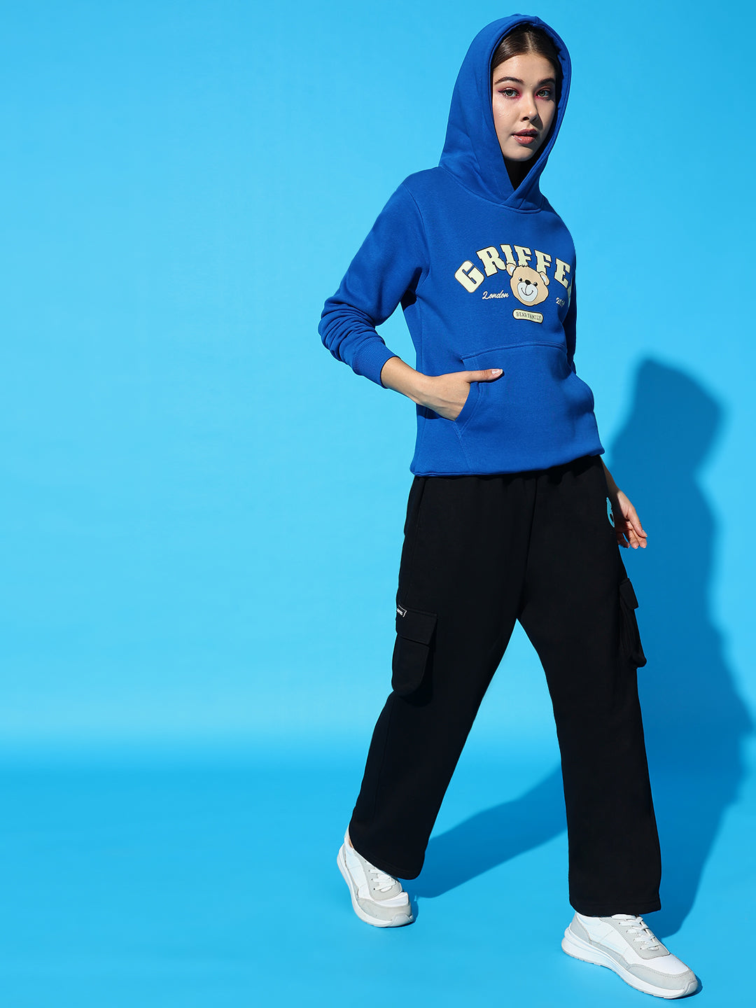 GRIFFEL Oversized Hoodie Neck Tracksuit