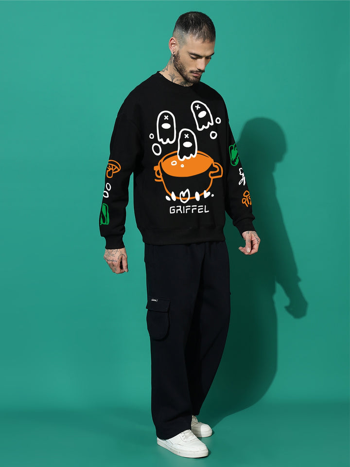 SOUL SOUP GRIFFEL CLUB cotton fleece oversized tracksuit