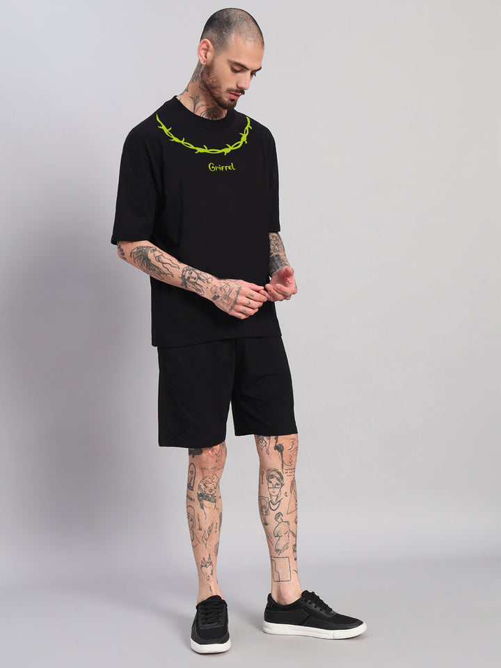 Neon Wire Oversized Cotton T-shirt ⛓️