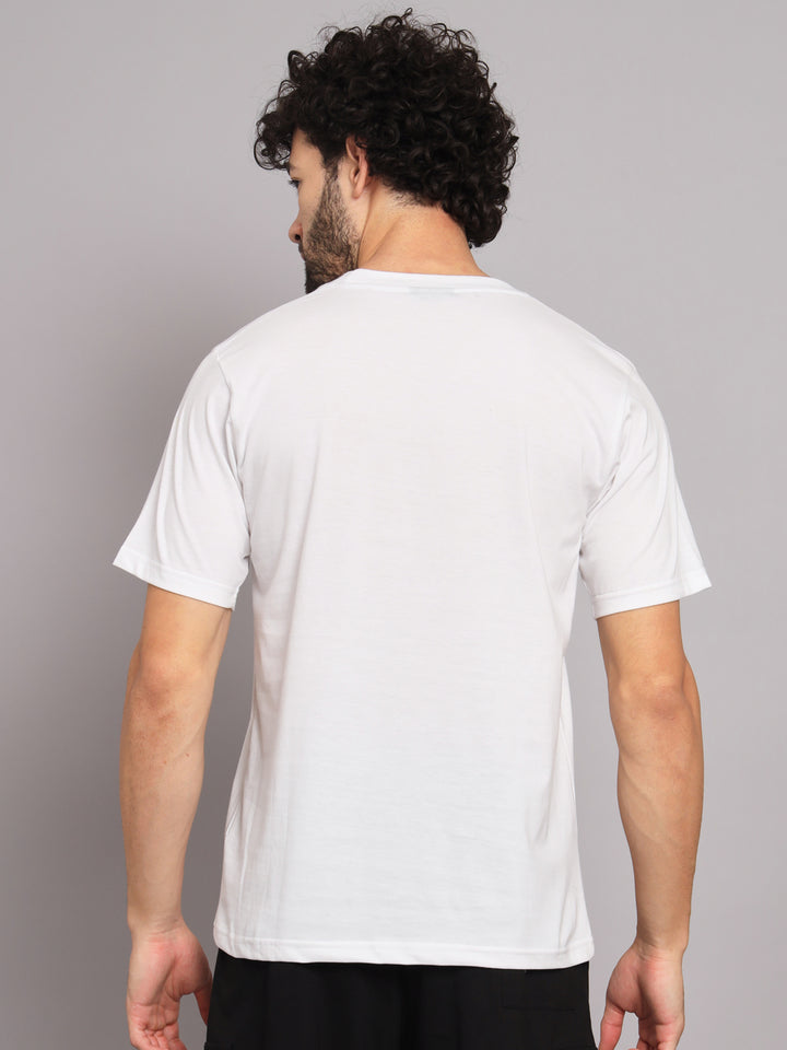GRIFFEL Men Printed White GFL09 Oversized T-shirt - griffel