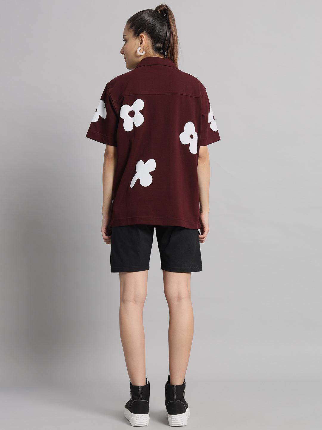 GRIFFEL Printed Bowling Shirt and Short Set